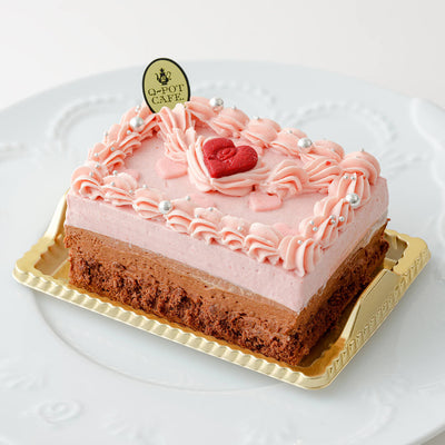 【Q-pot CAFE.】Cake.jp限定/Love Heart Letter Cake (7.5cm×11cm※2～3名様)